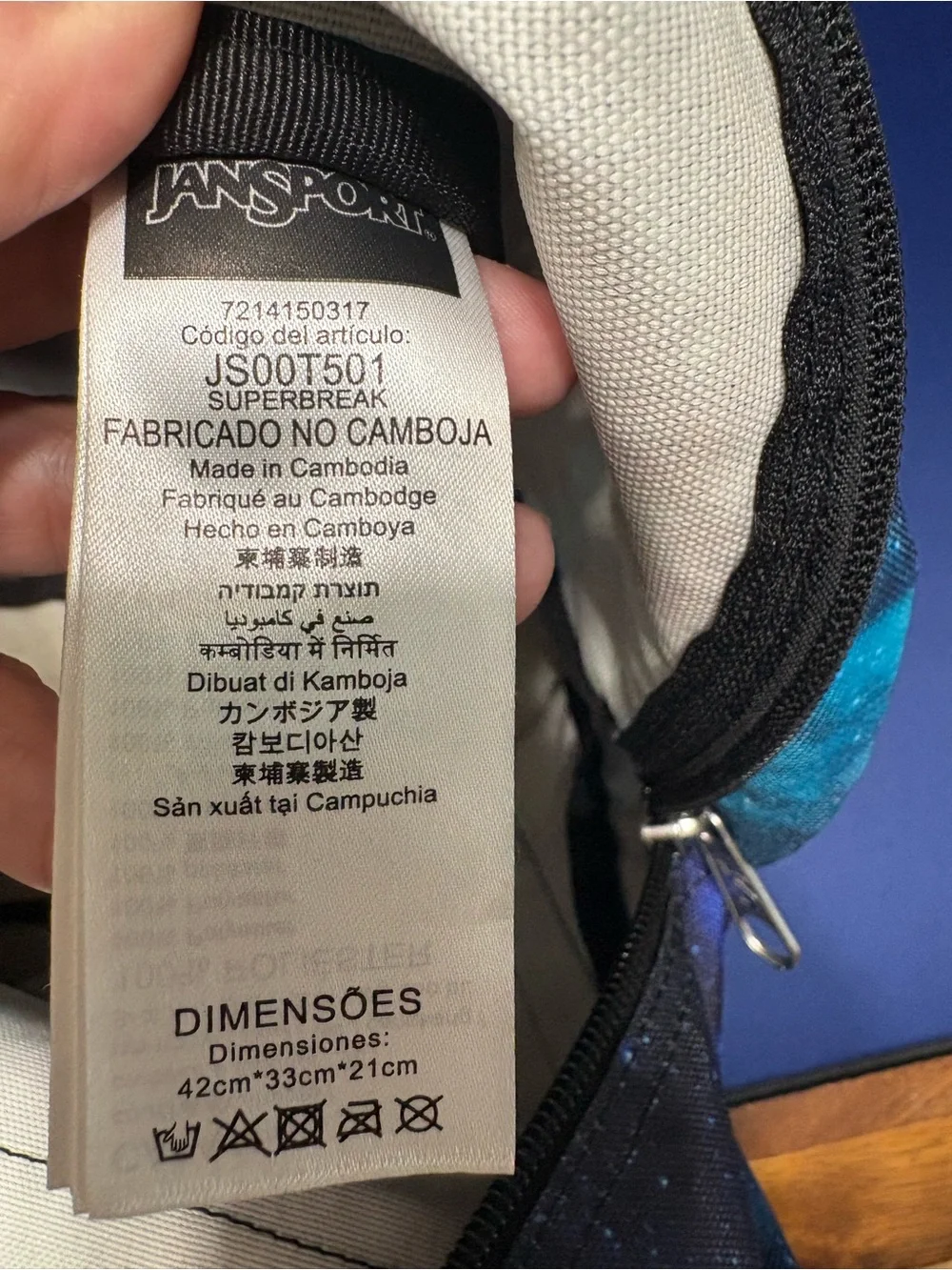 Jansport Galaxy Print Teal/Black Backpack